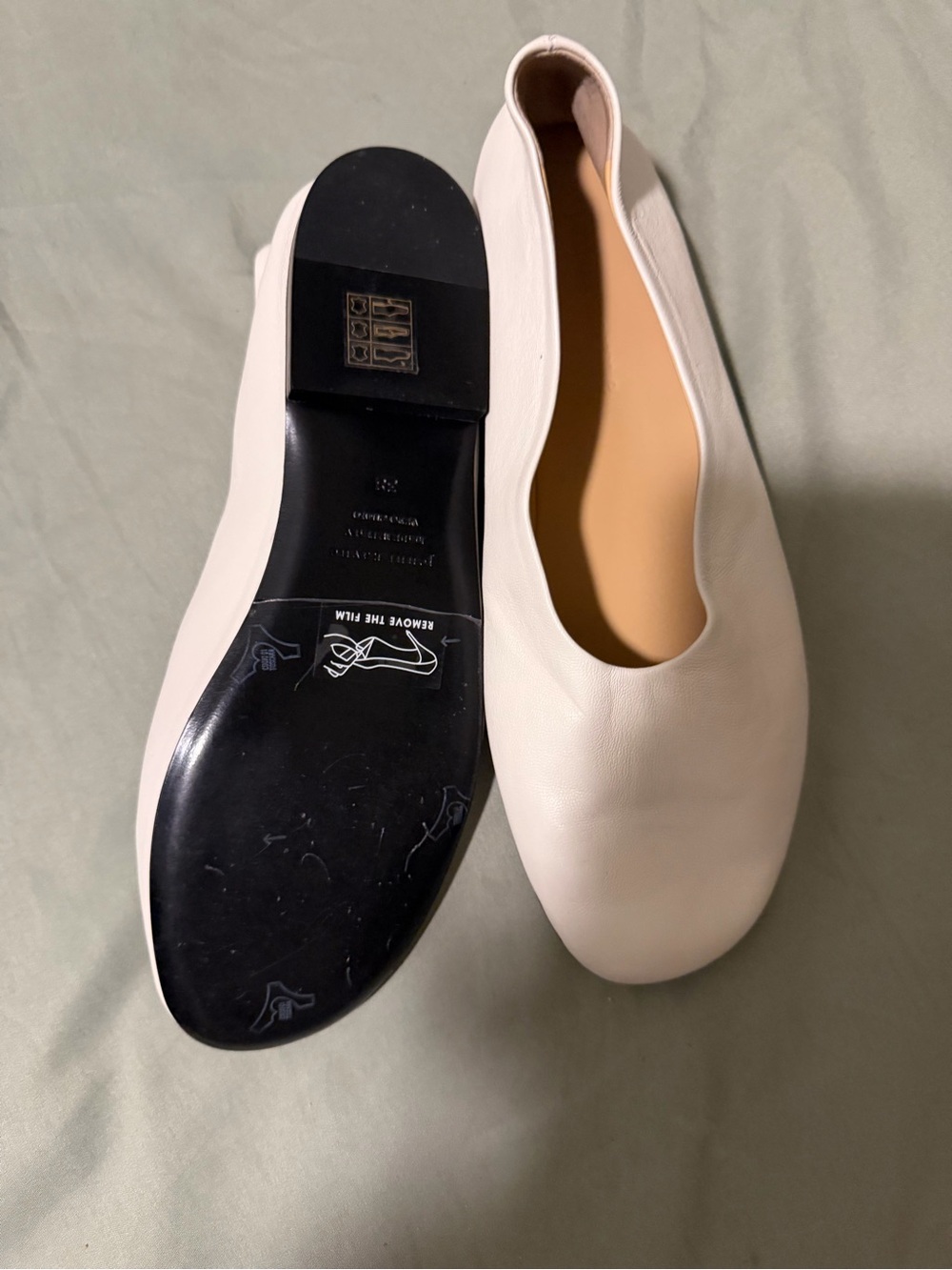 Jenni Kayne Leather Ballet Flats in Light Pink - Picture 3 of 4